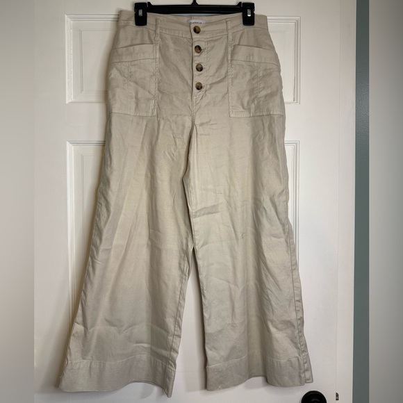Evereve Joelle Wide Leg Linen Pant